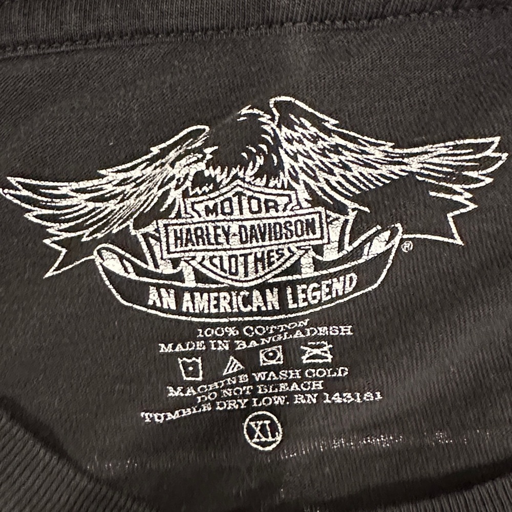 Harley Davidson Sturgis 75th Tee XL Black Graphic Biker Shirt - Picture 7 of 9